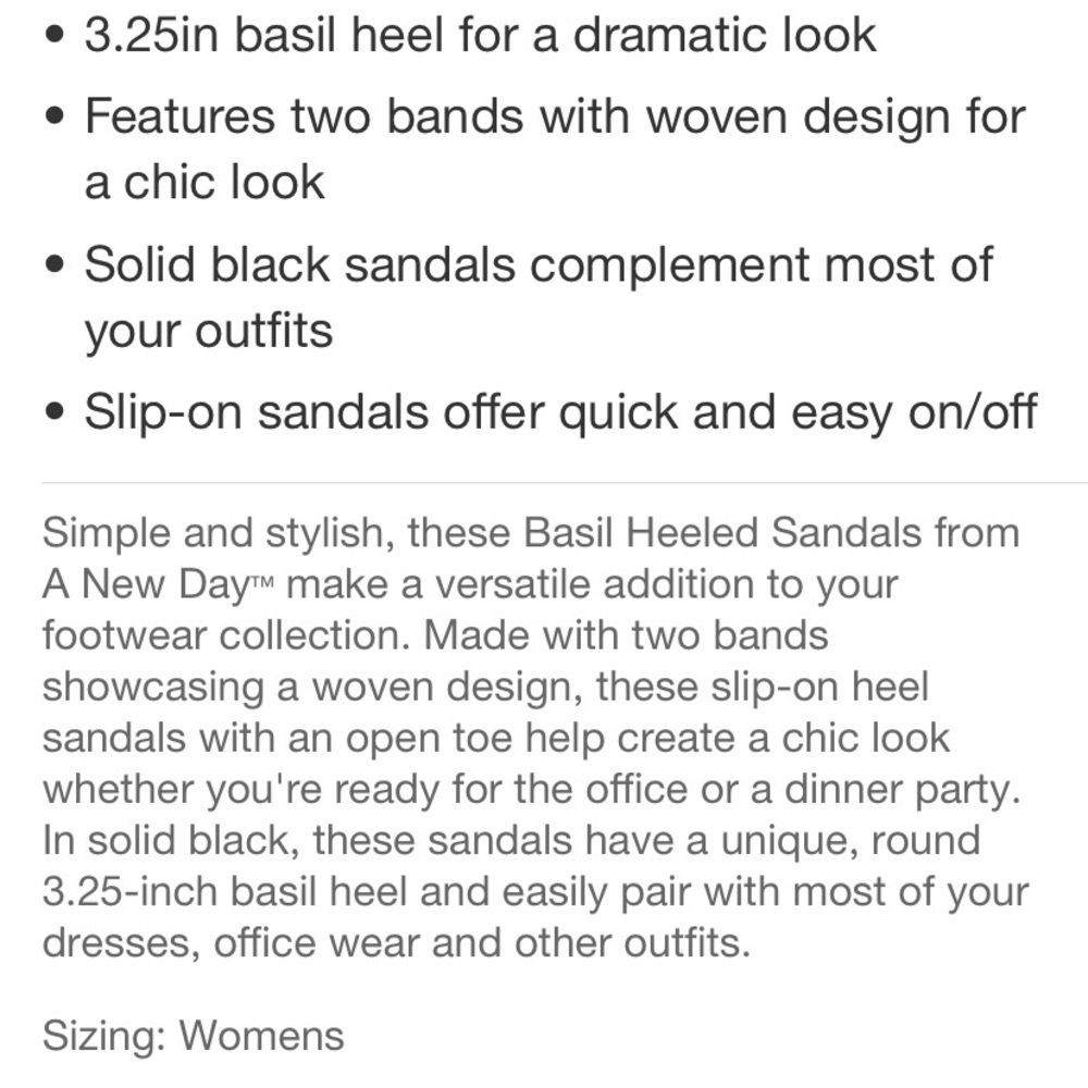 Women's Basil Mule Heels - A New Day Lilac
Purple - Picture 5 of 5